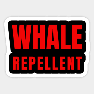 Whale Repellent Sticker